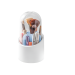360 Degree Rotating Transparent Makeup Brushes Storage Container RA-100