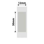 NB630 - - N1 B18 - 12X30MM - 165 Matte Silver Anti-counterfeiting Labels