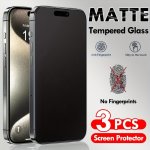 3PCS Full Cover Matte Tempered Glass Screen Film For IPHONE15 14 13 12 11 Plus pro promax Protective Film Anti-fingerprint Anti-
