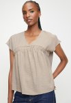 Edit Co-ord Shirred Detail Shell - Neutral