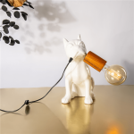 Frenchie Table Lamp White Right