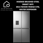 Hisense Brushed Steel Smart Multidoor Fridge - 579L Water Dispenser