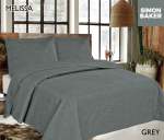 Simon Baker Melissa Quilted Bedspread Grey Various Sizes - Queen - 250CM X 270CM Bedspread + 2 Pillowcases 50CM X 70CM + 5CM