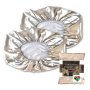 2 Pack Satin Pillowcase Cover - Metallic Standard Fit A - Silver