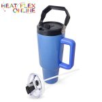 Sublimation Blue Rainbow 40OZ Fat Jack Tumbler