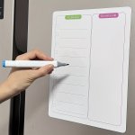 1 Refrigerator Sticker Message Board Erasable Memo Reminder Board Magnetic Suction Sticker Convenience Sticker Note Taking Stick