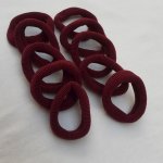 Hair Elastics Thick – Maroon