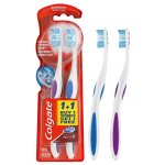 Colgate 360 Optic White Medium Toothbrush - 2 Pack