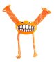 Rogz Flossy Grinz Small 190mm Oral Care Dog Toy - Orange