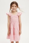 Cotton On Kennedy Tiered Dress - Coral Fizz blush Pink Stripe