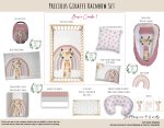 Cot Duvet Bedding Precious Giraffe Rainbow Set
