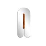 Ngiyakuthanda I Love You Wall Mirror - Stained White Oak
