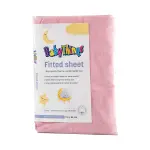 Fitted Sheet Large Cot Pink