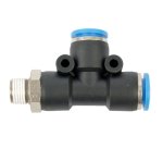 AirCraft Pu Hose Fitting Tee 8X8MM X 1 8"M