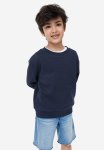 3 Pack Sweatshirts - Grey Marl & Navy Blue