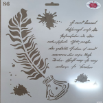 Ink Well & Script Stencil