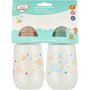 Made 4 Baby Girl 2 Pack Wide- Neck Bottle 250ml