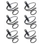Wall Mounted Spiral Wine Bottle Holder For Kitchen Bar Decor - Pack Of 6