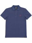 Soviet Mens Pique Golfer In Navy - Navy M