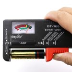 BT-168 Universal Battery Tester - Quickly Check AA AAA C D 9V 1.5V Batteries With Colour-coded Meter Indicators