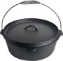 No. 10 Cast Iron 4.5QT Dutch Oven Potjie Pot 25CM Cook And Serve Casserole