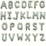 1PC Silver Letters A-z Aluminum Film Balloon New Year Decoration Wedding Decoration Birthday Decoration Anniversary Decoration G