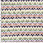 Visse Crepe Stretch Zig Zag Apple Green 19267-025