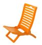 Tropica Folding Beach Chair Orange