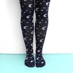 Ladies' Moon & Stars Tights - Extra Large