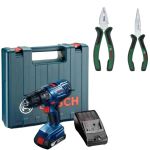 Bosch - GSB180-LI Cordless Drill With 2-PIECE Pliers Set