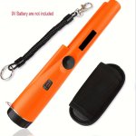 Professional Handheld Metal Detector Pinpointer - High Sensitivity Easy-to-use Treasure Finder Wand With LED Light & Alarm Inclu
