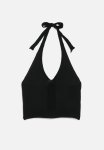 PoP Candy Halter Neck Top - Black