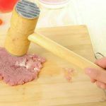 Double-sided Wooden Meat Tenderizer Hammer