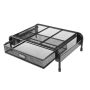 Mesh Metal Monitor Stand Riser With Storage Drawer For Laptop PC - Black