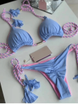 Brazilian Push Up Bikini - Lilac Pink - Small
