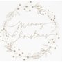 A Touch Of Gold Sparkle Merry Christmas Wreath Paper Napkins Pack Of 16