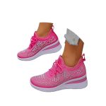 Walking Shoes Women Comfort Arch Support Women's Slip On Walking Shoes Non-slip Lightweight Gym Workout Casual Comfort Breathabl