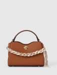 Victoria Scarf Lock Top Handle Bag - 0 Tan