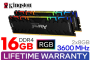 Kingston Fury Renegade Rgb 16GB 3600MHZ DDR4 CL16 Memory