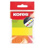 Kores Paper Index Booklet Neon 20X50MM