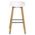 Smte Gof Furniture Kuhn Bar Stool White With Keychain