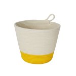 Mia Melange - Medium Planter - Yellow White & Yellow - 16CM