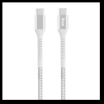 Snug 60W Usb-c To Usb-c Nylon Braided Cable 1.2M - White