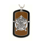 Sheriff Service Dog Tag Necklace key Chain