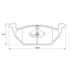 Stone Brake Pad Set Front SP27960