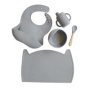 5 Piece Baby Feeding Set Pebble Grey