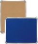 Parrot Notice Board - Info Board Aluminium Frame 2400 X 1200MM - Royal Blue