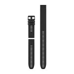 Garmin Quickfit 26 Watch Bands - 3-PIECE Set - Black Silicone