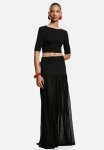 Deep-back Top - Black