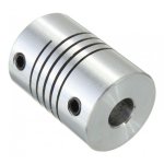 Aluminium Flexible Coupling For Stepper Motor 23 17 Lead Screw - 6.35X8MM